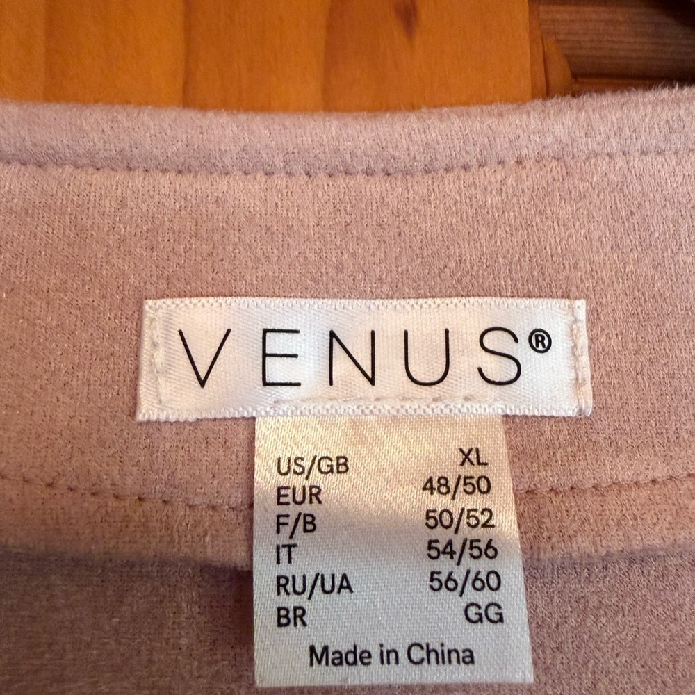 NWOT VENUS XL Blush Pink Open Front Fringe Jacket Never Worn - Picture 9 of 9